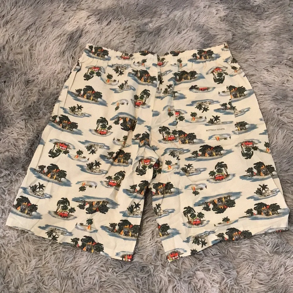 New Authentic Bottega Veneta Tropical Print Men's Swim Shorts size 48
